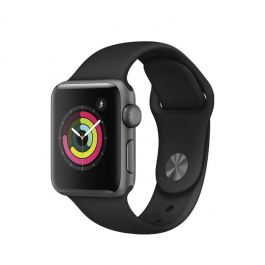 Apple Watch Series 3 - 38 mm Space Gray Aluminum Case with Black Sport Band