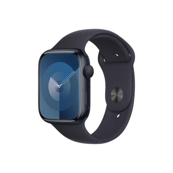 Apple Watch Series 9 GPS, 45mm Midnight Aluminum Case with Midnight Sport  Band - S/M